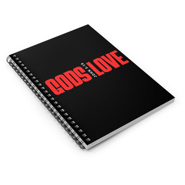 Spiral Notebook - Ruled Line "Gods Love"