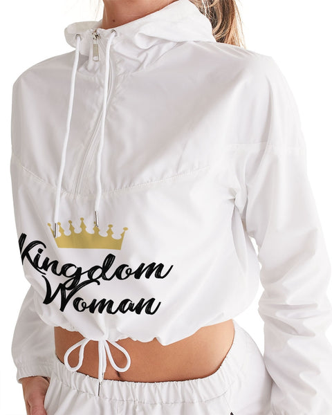 "Kingdom Woman" Women's Cropped Windbreaker